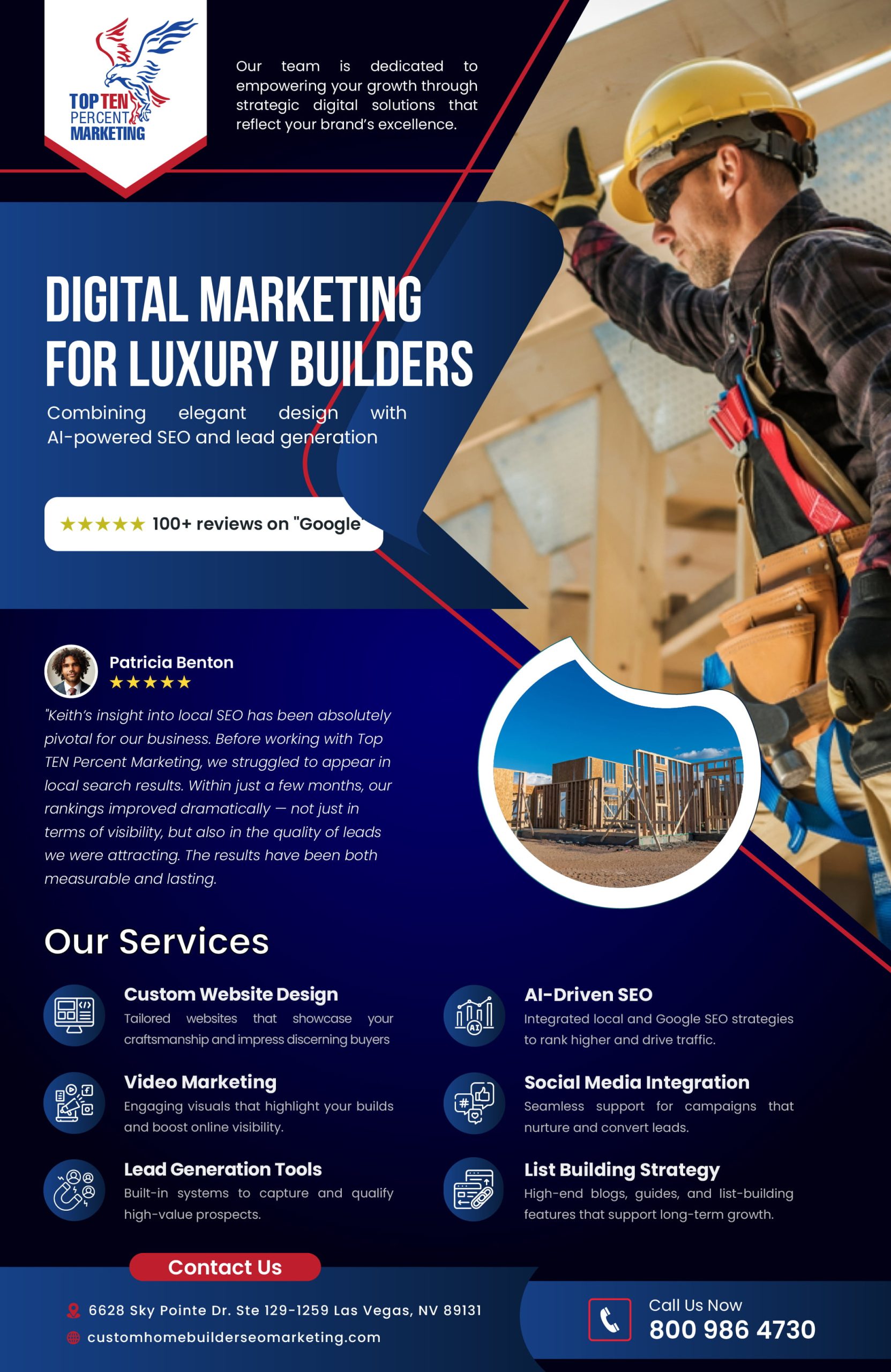 Luxury Home Builder Website Design